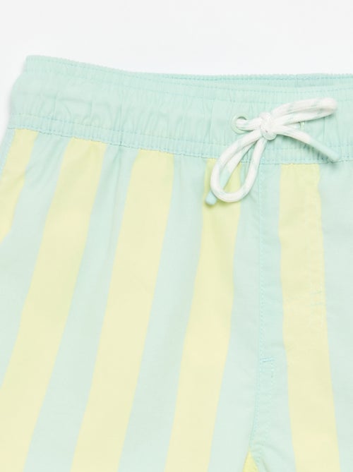 Bermuda de baño rayada - Kiabi