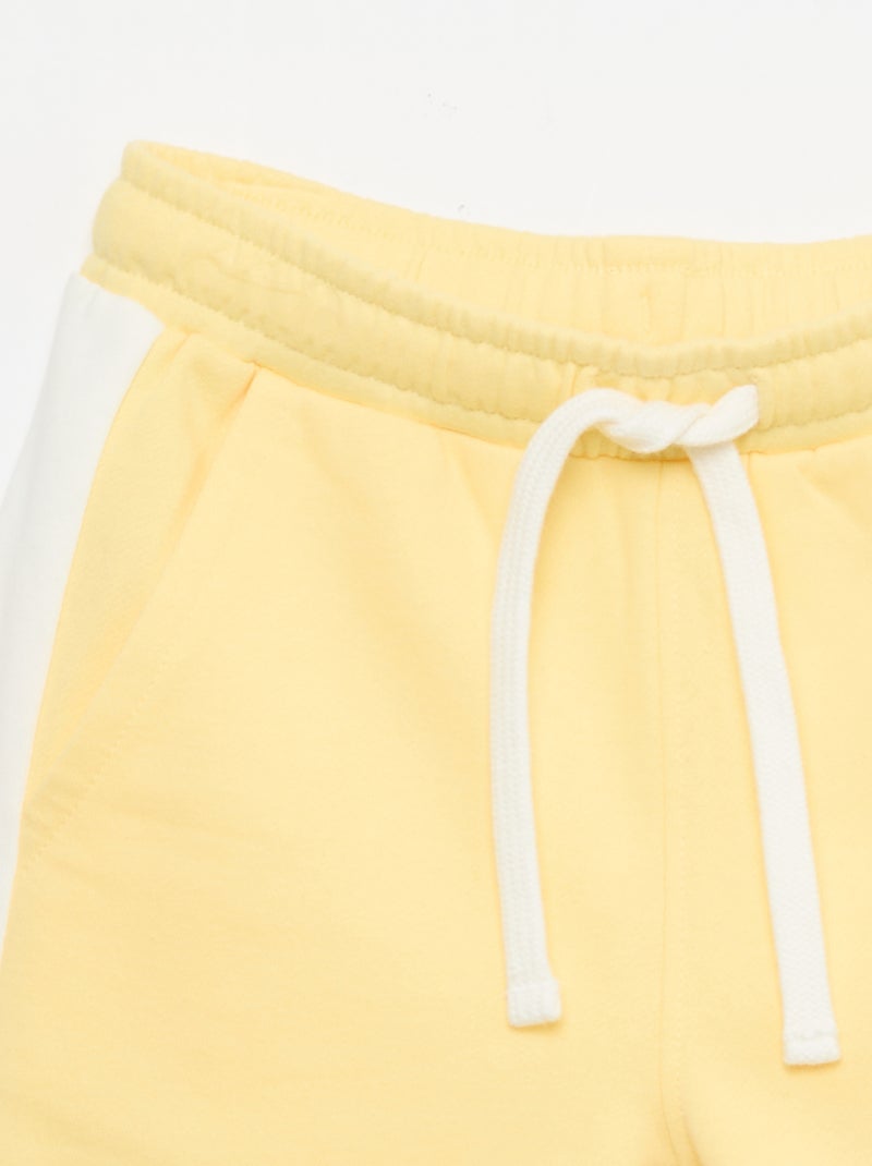 Bermuda de felpa Amarillo - Kiabi
