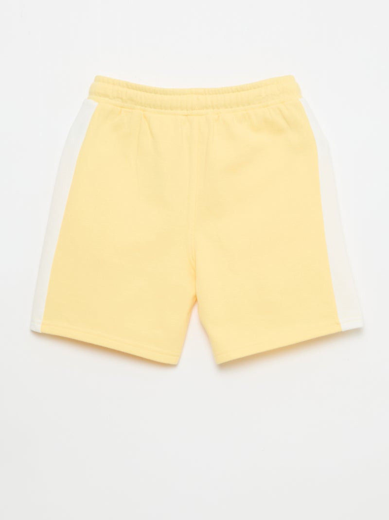 Bermuda de felpa Amarillo - Kiabi