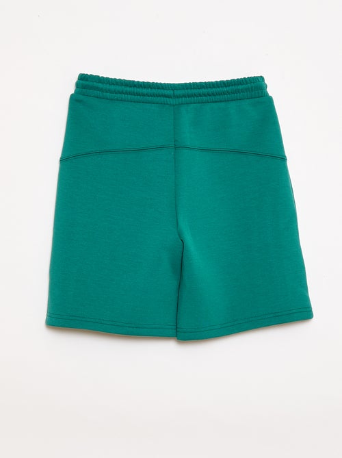 Bermuda de felpa con bolsillos con cremallera - Kiabi