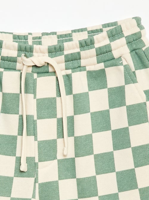 Bermuda de felpa estampada - Kiabi