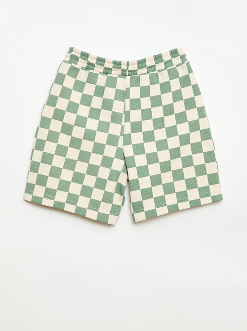 Bermuda de felpa estampada - Kiabi