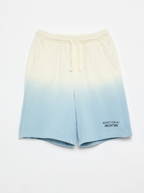 Bermuda de felpa francesa tie-dye - Kiabi