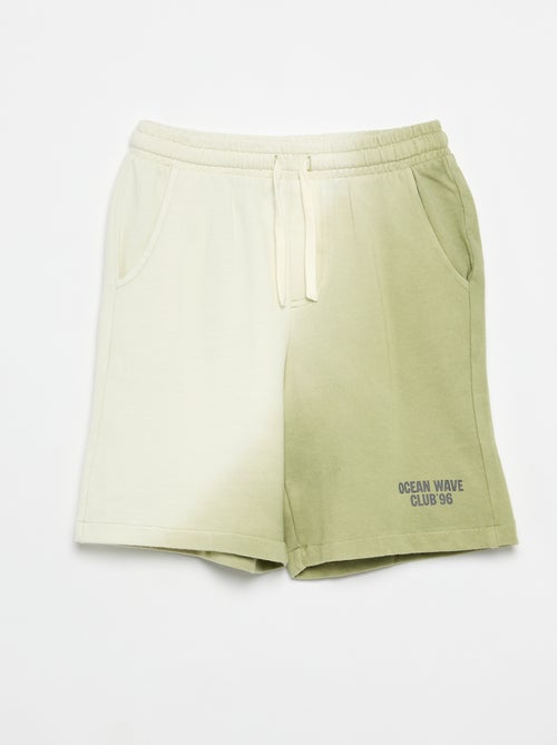 Bermuda de felpa francesa tie-dye - Kiabi