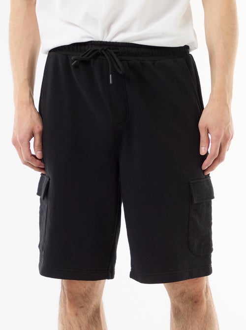 Bermuda de felpa ligera con bolsillos con solapa - Kiabi