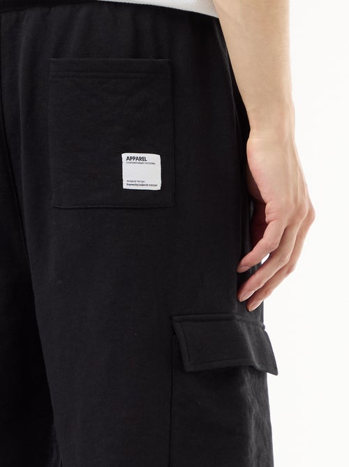 Bermuda de felpa ligera con bolsillos con solapa - Kiabi