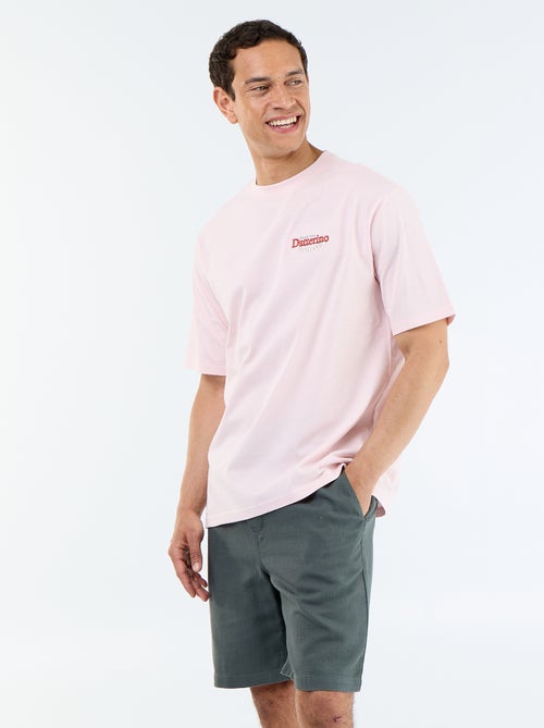 Bermuda de felpa ligera con cordones ajustables - Kiabi