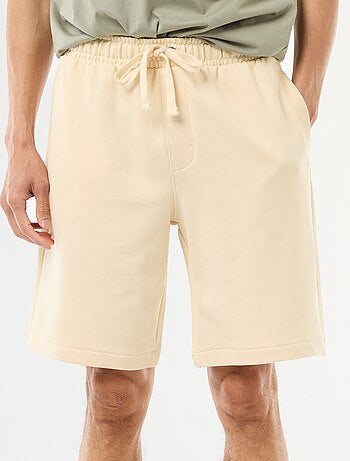 Bermuda de felpa ligera liso