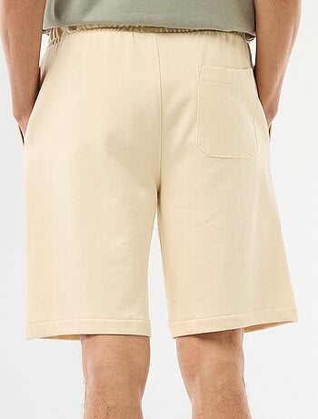 Bermuda de felpa ligera liso