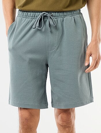 Bermuda de felpa ligera liso