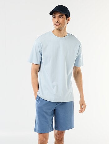 Bermuda de felpa ligera liso