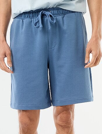 Bermuda de felpa ligera liso