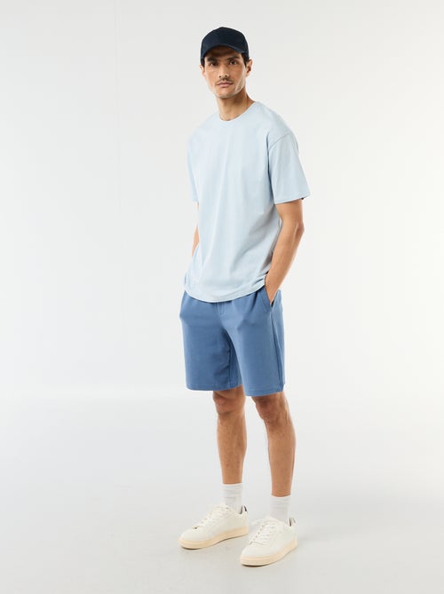 Bermuda de felpa ligera liso - Kiabi