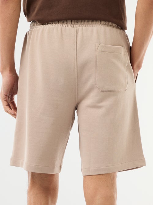 Bermuda de felpa ligera liso - Kiabi