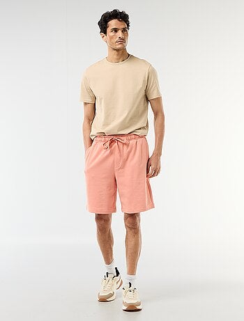 Bermuda de felpa ligera liso