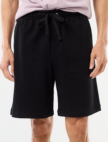 Bermuda de felpa ligera liso