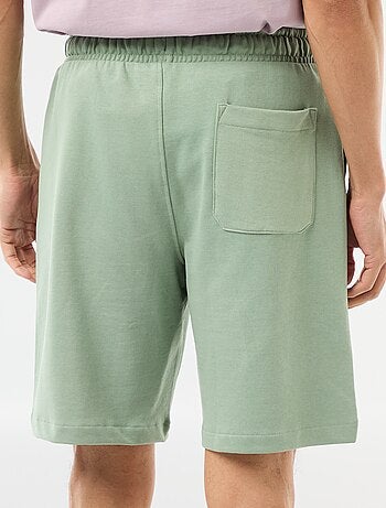 Bermuda de felpa ligera liso