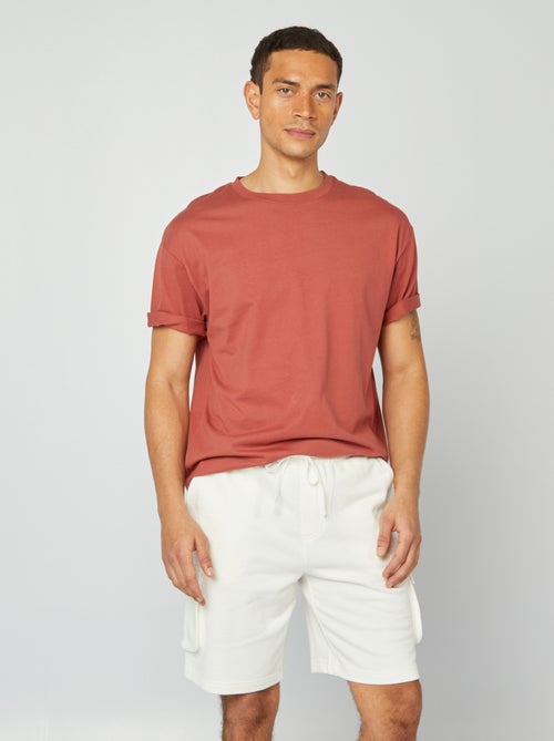 Bermuda de felpa ligera multibolsillos - Kiabi