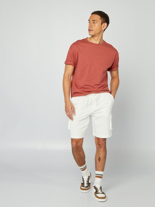 Bermuda de felpa ligera multibolsillos - Kiabi