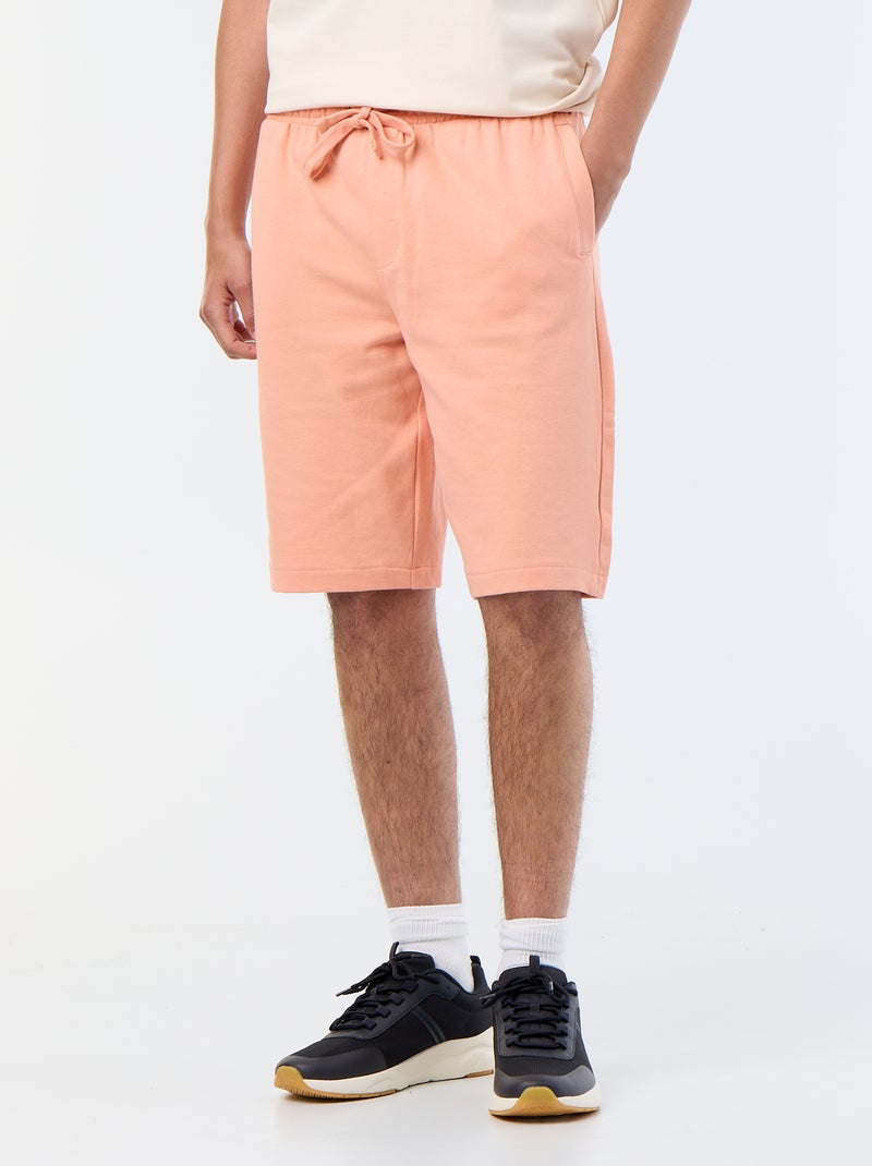 Bermuda de felpa Naranja - Kiabi