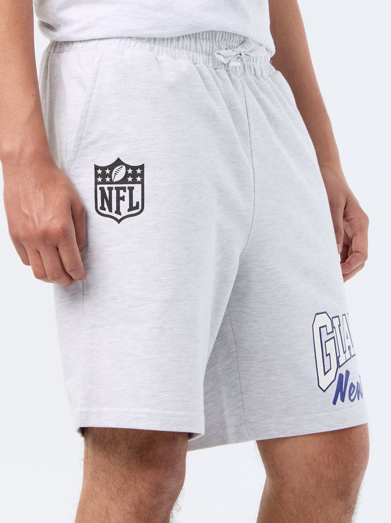 Bermuda de felpa 'NFL' Gris - Kiabi