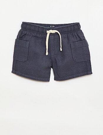 Bermuda de lino mezclado