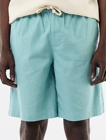 Bermuda de lino mezclado