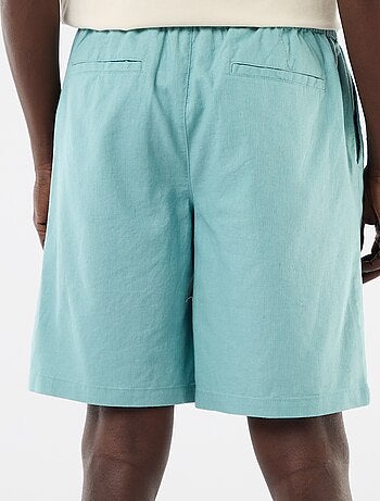 Bermuda de lino mezclado