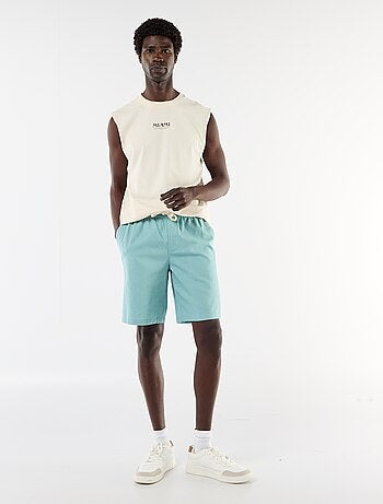 Bermuda de lino mezclado