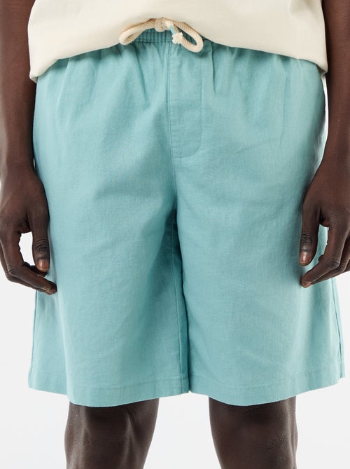 Bermuda de lino mezclado - Kiabi