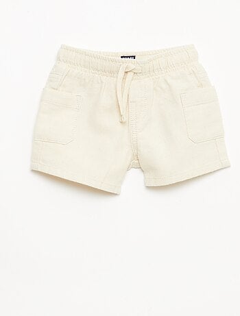 Bermuda de lino mezclado