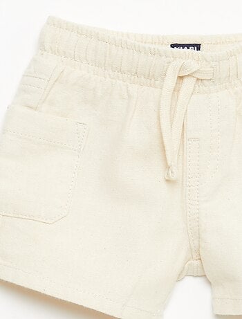 Bermuda de lino mezclado