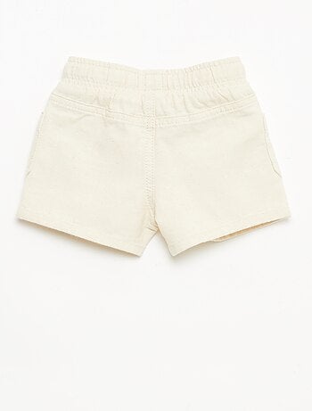 Bermuda de lino mezclado