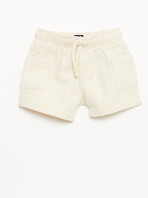 Bermuda de lino mezclado - Kiabi