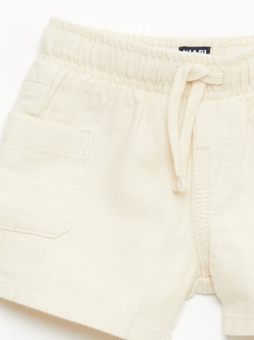 Bermuda de lino mezclado - Kiabi