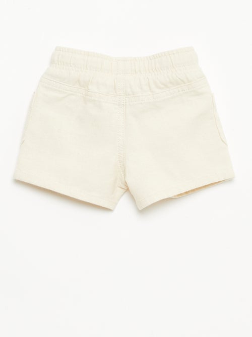 Bermuda de lino mezclado - Kiabi
