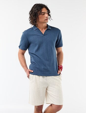 Bermuda de lino mezclado