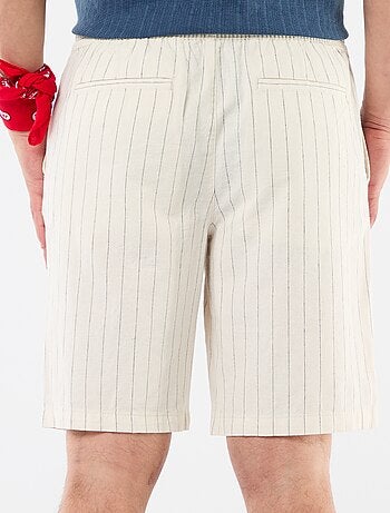 Bermuda de lino mezclado