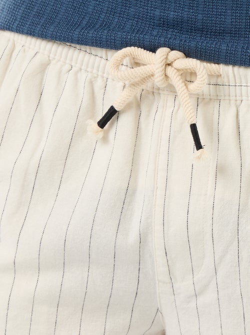 Bermuda de lino mezclado - Kiabi