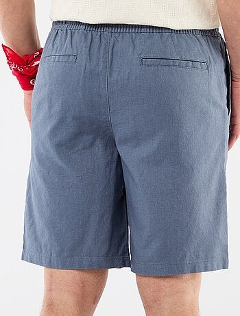Bermuda de lino mezclado