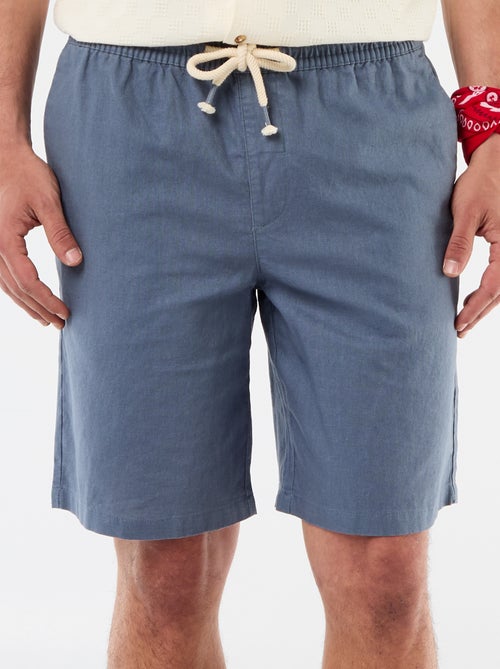 Bermuda de lino mezclado - Kiabi