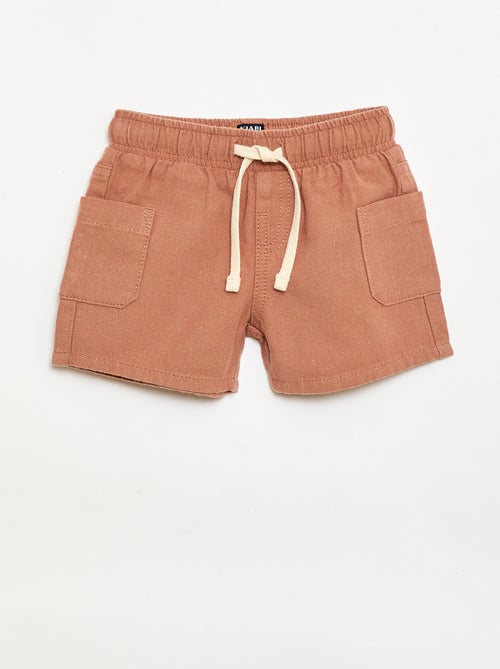 Bermuda de lino mezclado - Kiabi