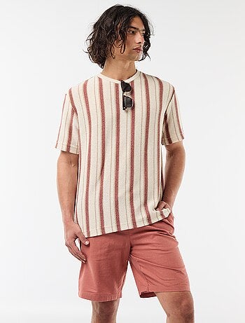 Bermuda de lino mezclado