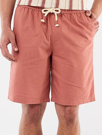 Bermuda de lino mezclado