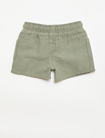 Bermuda de lino mezclado
