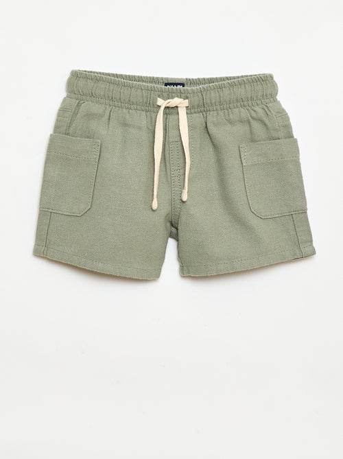 Bermuda de lino mezclado - Kiabi