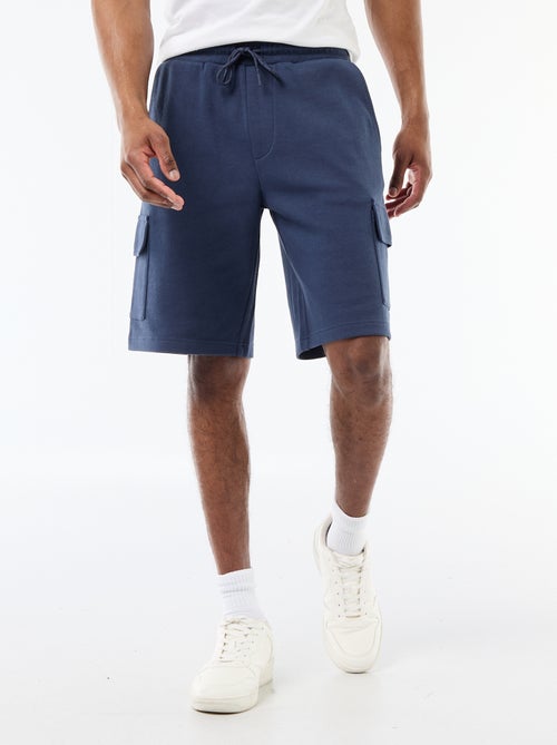 Bermuda de piqué de algodón multibolsillos - Kiabi