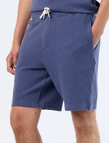 Bermuda de punto grueso liso