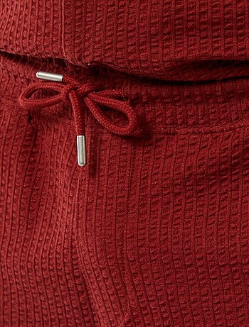 Bermuda de punto grueso liso