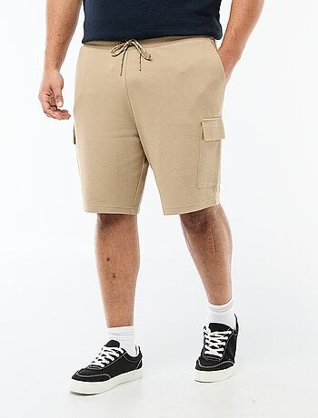 Bermuda de punto piqué con bolsillos de solapa